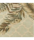 Kas Sparta Spa3153 Area Rug Kas Sparta 3153 Sage Tropical Mosaic Area Rug 5'6" Round