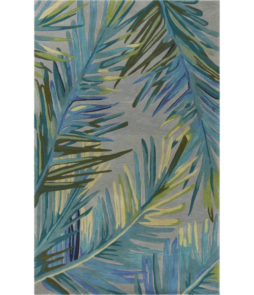 Kas Sparta 3156 Grey/Blue Montego Area Rug 5'6" Round