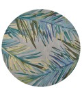 Kas Sparta 3156 Grey/Blue Montego Area Rug 5'6" Round