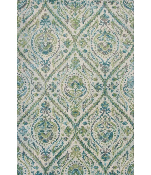 Kas Stella 6256 Ivory/Teal Parisian Area Rug 5'3" x 7'7"