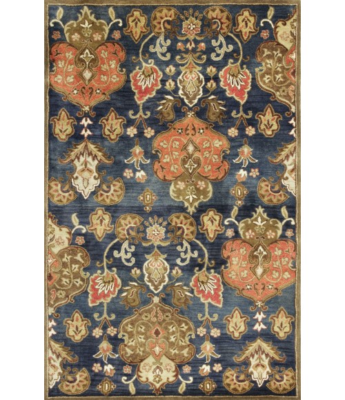 Kas Syriana Syr6020 Area Rug Kas Syriana 6020 Navy Tapestry Area Rug 5'6" Round