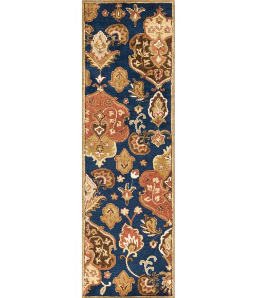 Kas Syriana Syr6020 Area Rug Kas Syriana 6020 Navy Tapestry Area Rug 5'6" Round