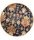 Kas Syriana Syr6020 Area Rug Kas Syriana 6020 Navy Tapestry Area Rug 5'6" Round