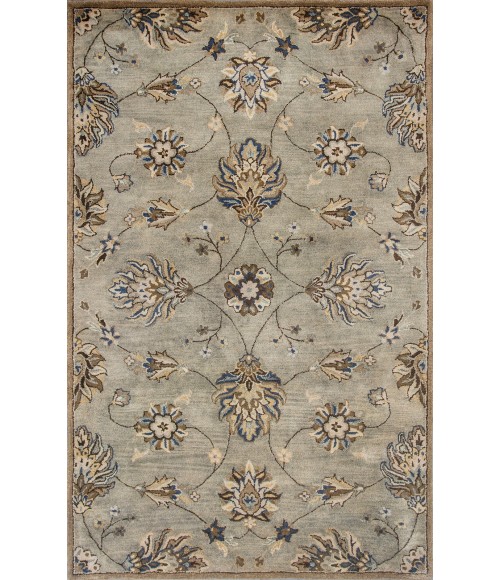 Kas Syriana Syr6028 Area Rug Kas Syriana 6028 Grey Allover Kashia Area Rug 5'6" Round