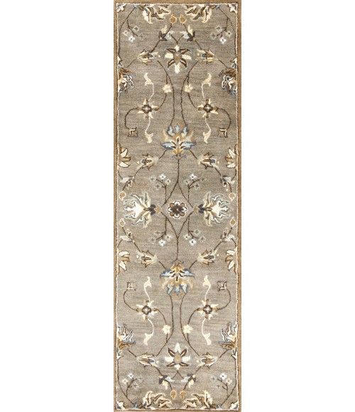 Kas Syriana Syr6028 Area Rug Kas Syriana 6028 Grey Allover Kashia Area Rug 5'6" Round