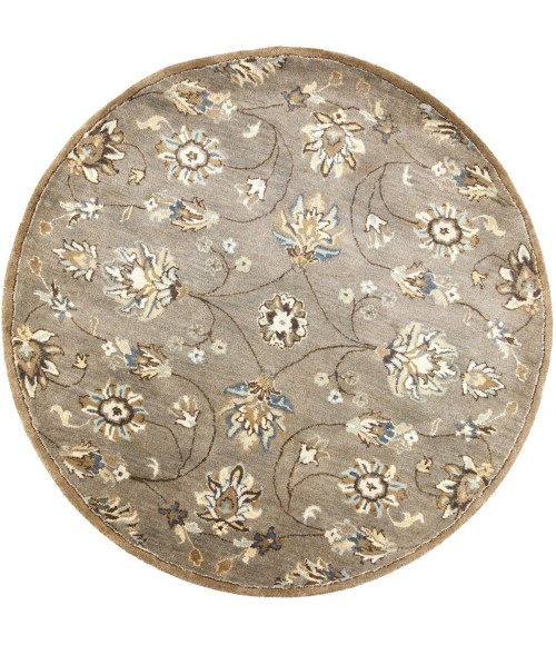 Kas Syriana Syr6028 Area Rug Kas Syriana 6028 Grey Allover Kashia Area Rug 5'6" Round