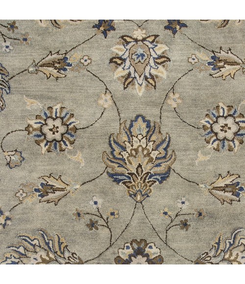 Kas Syriana Syr6028 Area Rug Kas Syriana 6028 Grey Allover Kashia Area Rug 5'6" Round