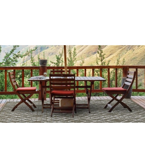 Kas Terrace Ter6751 Area Rug Kas Terrace 6751 Grey Odyssey Area Rug 4' x 5'9"