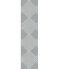 Kas Terrace Ter6752 Area Rug Kas Terrace 6752 Grey/Ivory Diamonds Area Rug 2'7" x 7'9" Runner