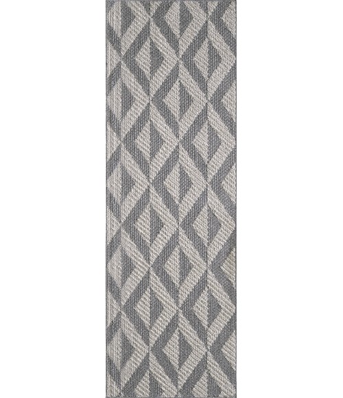 Kas Terrace Ter6759 Area Rug Kas Terrace 6759 Grey Illusion Area Rug 2'7" x 7'9" Runner