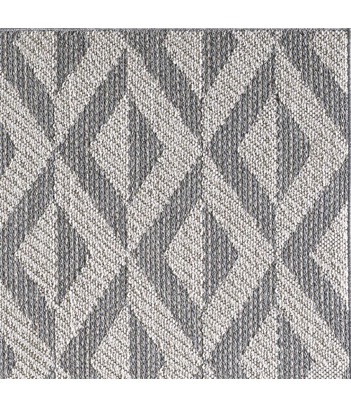 Kas Terrace Ter6759 Area Rug Kas Terrace 6759 Grey Illusion Area Rug 2'7" x 7'9" Runner
