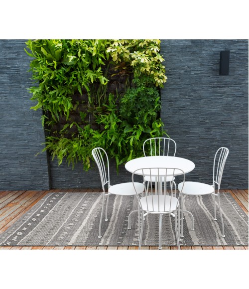 Kas Terrace Ter6761 Area Rug Kas Terrace 6761 Grey Terrain Area Rug 4' x 5'9"
