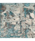 Kas Watercolors Wat6233 Area Rug Kas Watercolors 6233 Ivory/Teal Watercolors 6'7" x 9'6"