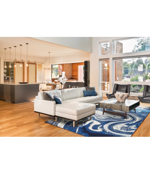 Kas Watercolors Wat6236 Area Rug Kas Watercolors 6236 Blue Palette 8'3" x10'2"