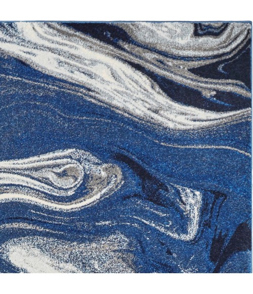 Kas Watercolors Wat6236 Area Rug Kas Watercolors 6236 Blue Palette 8'3" x10'2"