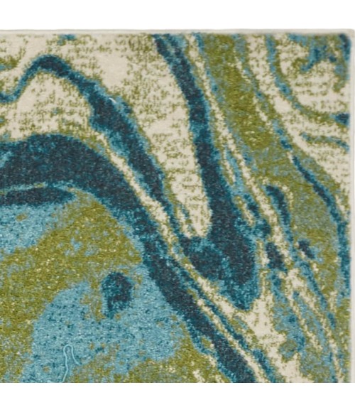 Kas Watercolors Wat6238 Area Rug Kas Watercolors 6238 Teal Geode 5' x 7'6"