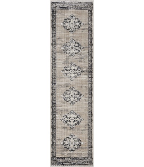 Kas Westerly Wes7650 Area Rug Kas Westerly 7650 Sand/Charcoal Ria Area Rug 8' x 10'