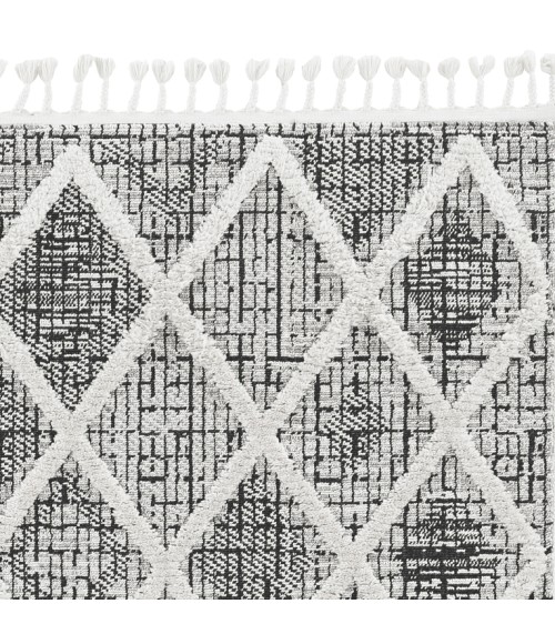 Kas Willow Wil1101 Area Rug Kas Willow 1101 Charcoal Diamonds Area Rug 8'9" x 13'