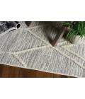 Kas Willow Wil1102 Area Rug Kas Willow 1102 Ivory Grey Honeycomb Area Rug 8'9" x 13'
