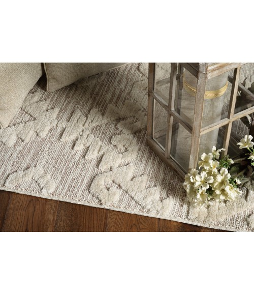 Kas Willow Wil1103 Area Rug Kas Willow 1103 Ivory Beige Boho Area Rug 7'10" x 10'10"