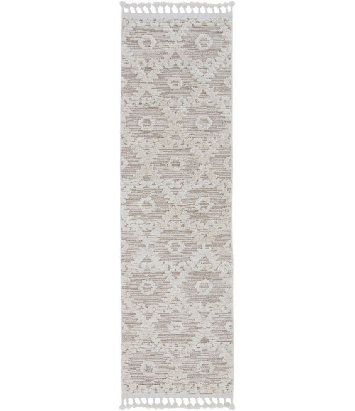 Kas Willow Wil1103 Area Rug Kas Willow 1103 Ivory Beige Boho Area Rug 7'10" x 10'10"