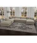 Kas Adele Ade8800 Area Rug Kas Adele 8800 Grey Ivory Sofia Area Rug