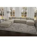 Kas Adele Ade8804 Area Rug Kas Adele 8804 Ivory Grey Courtney Area Rug