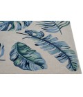Kas Cove Cov3005 Area Rug Kas Cove 3005 Ivory/Blue Leaves Area Rug