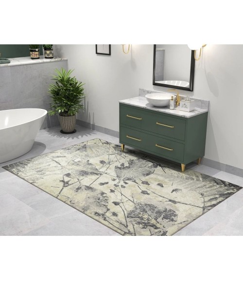 Kas London Lon4813 Area Rug Kas London 4813 Beige/Grey Foliage Area Rug
