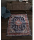 Kas Roxy Rox2820 Area Rug Kas Roxy 2820 Navy Medallion Area Rug