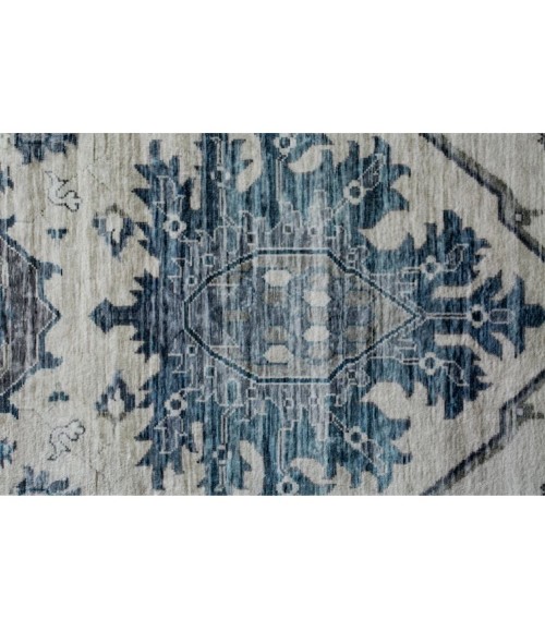 Kas Roxy 2821 Ivory Blue Tabriz Area Rug