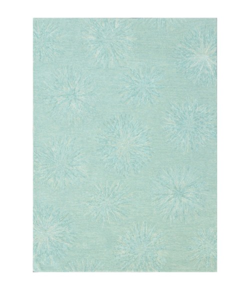 Kas Serenity 1259 Turquoise Burst Area Rug 8'6" x 11'6"