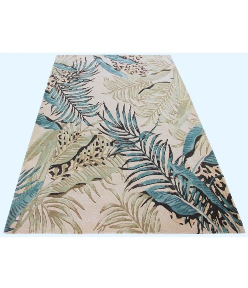 Kas Sparta Spa3183 Area Rug Kas Sparta 3183 Ivory/Blue Leopard Area Rug