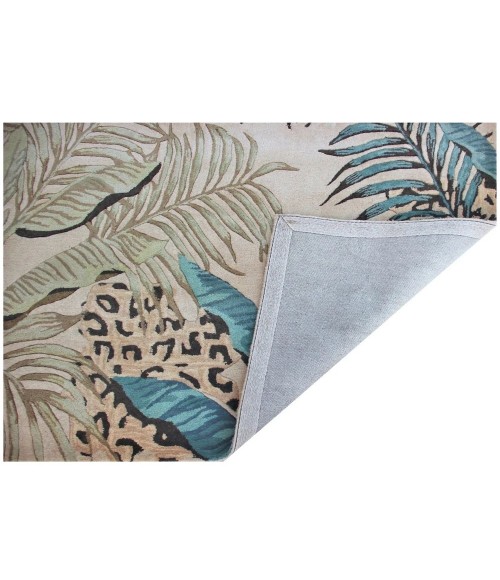 Kas Sparta Spa3183 Area Rug Kas Sparta 3183 Ivory/Blue Leopard Area Rug
