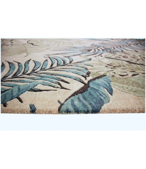 Kas Sparta Spa3183 Area Rug Kas Sparta 3183 Ivory/Blue Leopard Area Rug