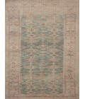 Angela Rose x Loloi Aubrey Aqua / Sand AUB-02 18 in. X 18 in. Sample Rug