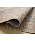 Angela Rose x Loloi Aubrey Aqua / Sand AUB-02 18 in. X 18 in. Sample Rug