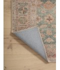 Angela Rose x Loloi Aubrey Aqua / Sand AUB-02 18 in. X 18 in. Sample Rug