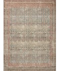 Angela Rose x Loloi Aubrey Ocean / Spice AUB-03 7 ft. 6 in. X 7 ft. 6 in. Round Rug