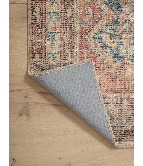 Angela Rose x Loloi Aubrey Ocean / Spice AUB-03 7 ft. 6 in. X 7 ft. 6 in. Round Rug