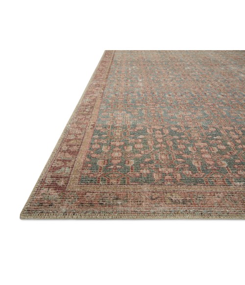 Angela Rose x Loloi Aubrey Blue / Terracotta AUB-04 5 ft. X 7 ft. Rectangle Rug