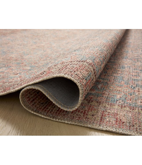 Angela Rose x Loloi Aubrey Blue / Terracotta AUB-04 5 ft. X 7 ft. Rectangle Rug
