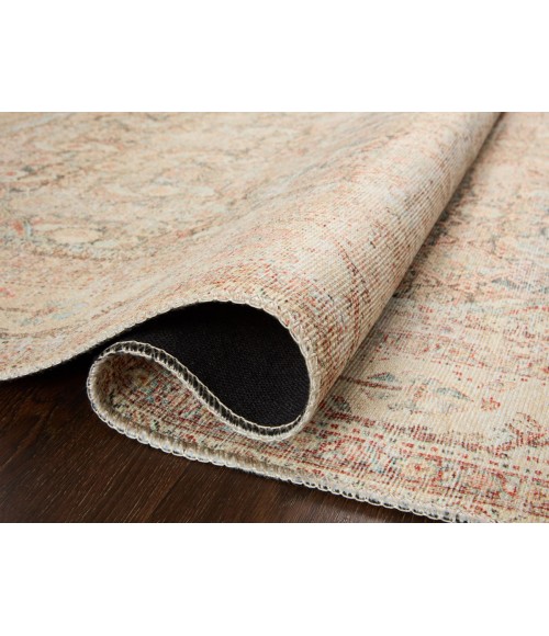 Loloi II Adrian ADR-01 Natural / Apricot 3'-6" x 5'-6" Area Rug