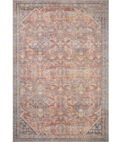 Loloi Adrian ADR-02 Rust / Denim Area Rug 2 ft. 6 in. X 12 ft. 0 in. Rectangle