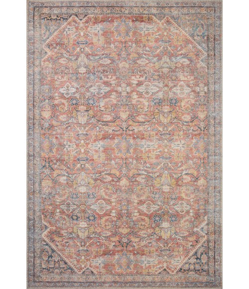 Loloi II Adrian ADR-02 Rust / Denim 2'-3" x 3'-9" Area Rug