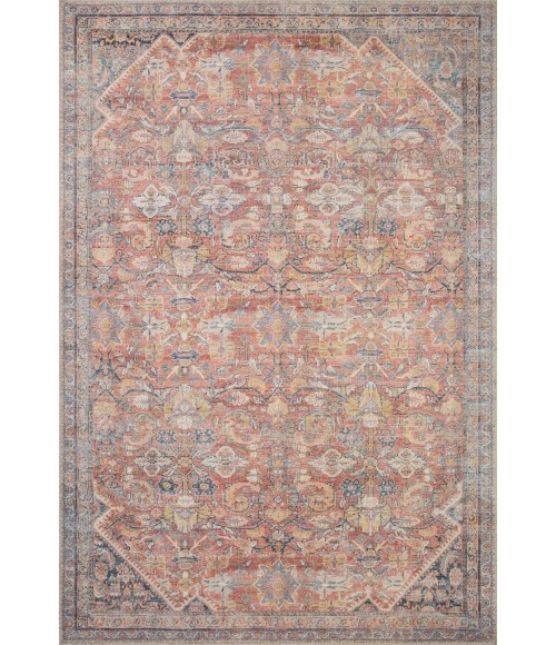 Loloi II Adrian ADR-02 Rust / Denim 2'-6" x 12'-0" Area Rug