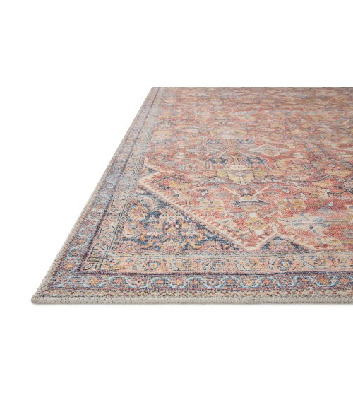 Loloi II Adrian ADR-02 Rust / Denim 2'-3" x 3'-9" Area Rug