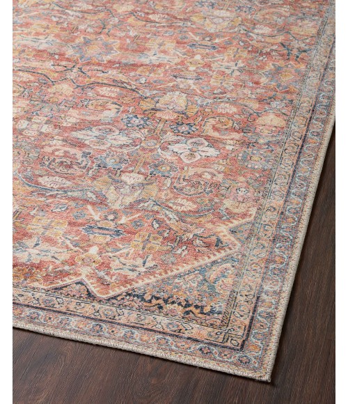 Loloi II Adrian ADR-02 Rust / Denim 2'-3" x 3'-9" Area Rug