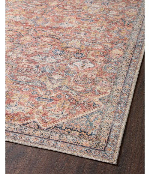 Loloi II Adrian ADR-02 Rust / Denim 7'-6" x 9'-6" Area Rug