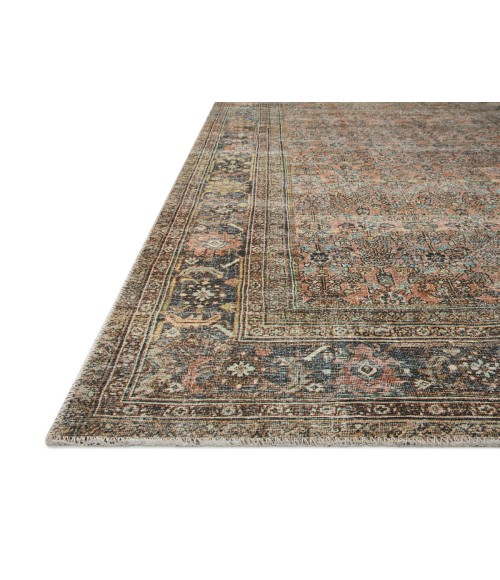 Loloi II Adrian ADR-03 Terracotta / Multi 18" x 18" Sample Area Rug